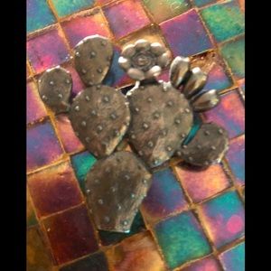 Sterling silver Cactus pin/pendant
